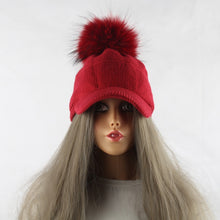 Load image into Gallery viewer, Winter Fur Pompom Hat