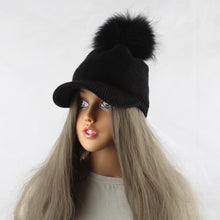 Load image into Gallery viewer, Winter Fur Pompom Hat