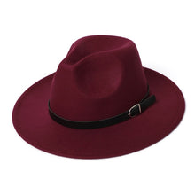 Load image into Gallery viewer, Woolen Fashion Top Jazz Hat