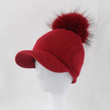 Load image into Gallery viewer, Winter Fur Pompom Hat