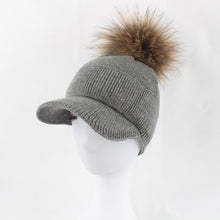 Load image into Gallery viewer, Winter Fur Pompom Hat