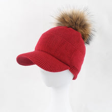 Load image into Gallery viewer, Winter Fur Pompom Hat