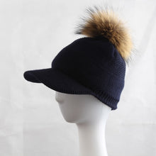 Load image into Gallery viewer, Winter Fur Pompom Hat