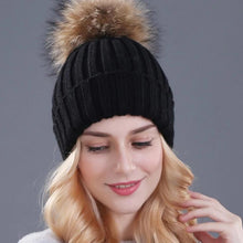 Load image into Gallery viewer, Fox Fur Ball Cap