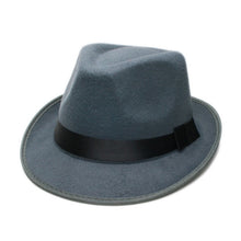 Load image into Gallery viewer, Retro Hard Felt Fedora Hat