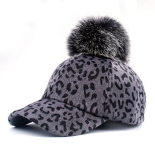 Load image into Gallery viewer, Faux Fur Leopard Cap