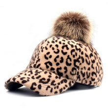 Load image into Gallery viewer, Faux Fur Leopard Cap