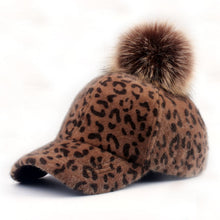 Load image into Gallery viewer, Faux Fur Leopard Cap