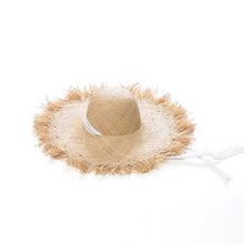 Load image into Gallery viewer, Lace Strap Straw Hat