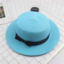 Load image into Gallery viewer, Fashion Bow Hand Made Straw Cap