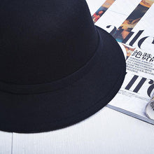 Load image into Gallery viewer, Elegant Wool Bow-knot Fedora Hat