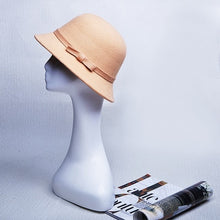 Load image into Gallery viewer, Elegant Wool Bow-knot Fedora Hat