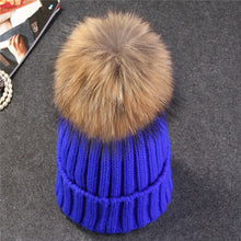 Load image into Gallery viewer, Fox Fur Ball Cap