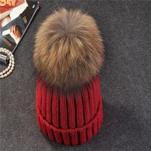 Load image into Gallery viewer, Fox Fur Ball Cap
