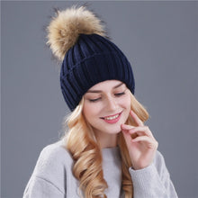 Load image into Gallery viewer, Fox Fur Ball Cap