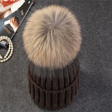 Load image into Gallery viewer, Fox Fur Ball Cap