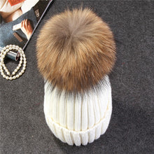 Load image into Gallery viewer, Fox Fur Ball Cap