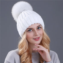 Load image into Gallery viewer, Fox Fur Ball Cap