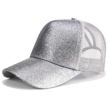 Load image into Gallery viewer, Glitter Ponytail Baseball Cap