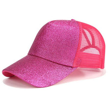 Load image into Gallery viewer, Glitter Ponytail Baseball Cap