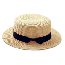 Load image into Gallery viewer, Casual Bow-knot Straw Cap
