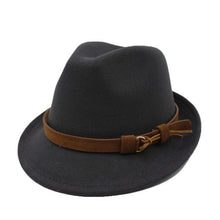 Load image into Gallery viewer, Elegant Lady Gangster Trilby Felt Hat