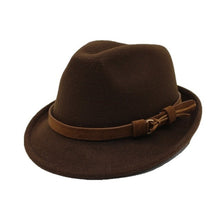 Load image into Gallery viewer, Elegant Lady Gangster Trilby Felt Hat