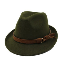 Load image into Gallery viewer, Elegant Lady Gangster Trilby Felt Hat