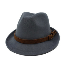 Load image into Gallery viewer, Elegant Lady Gangster Trilby Felt Hat