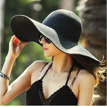Load image into Gallery viewer, Summer Fashion Floppy Straw Hat