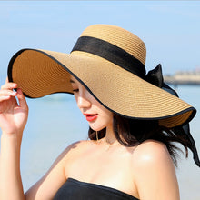 Load image into Gallery viewer, Brim Straw Floppy Hat