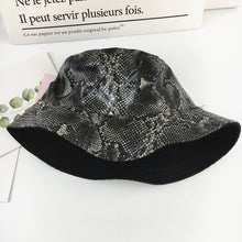 Load image into Gallery viewer, Cotton Snake Print Bucket Hat