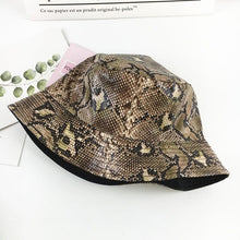Load image into Gallery viewer, Cotton Snake Print Bucket Hat